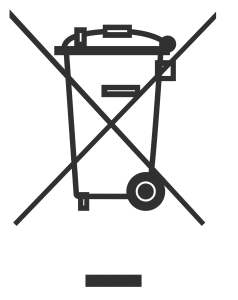 Símbolo de reciclaje de RAEE