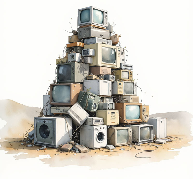 Imagen ilustrativa de RAEE gestionado