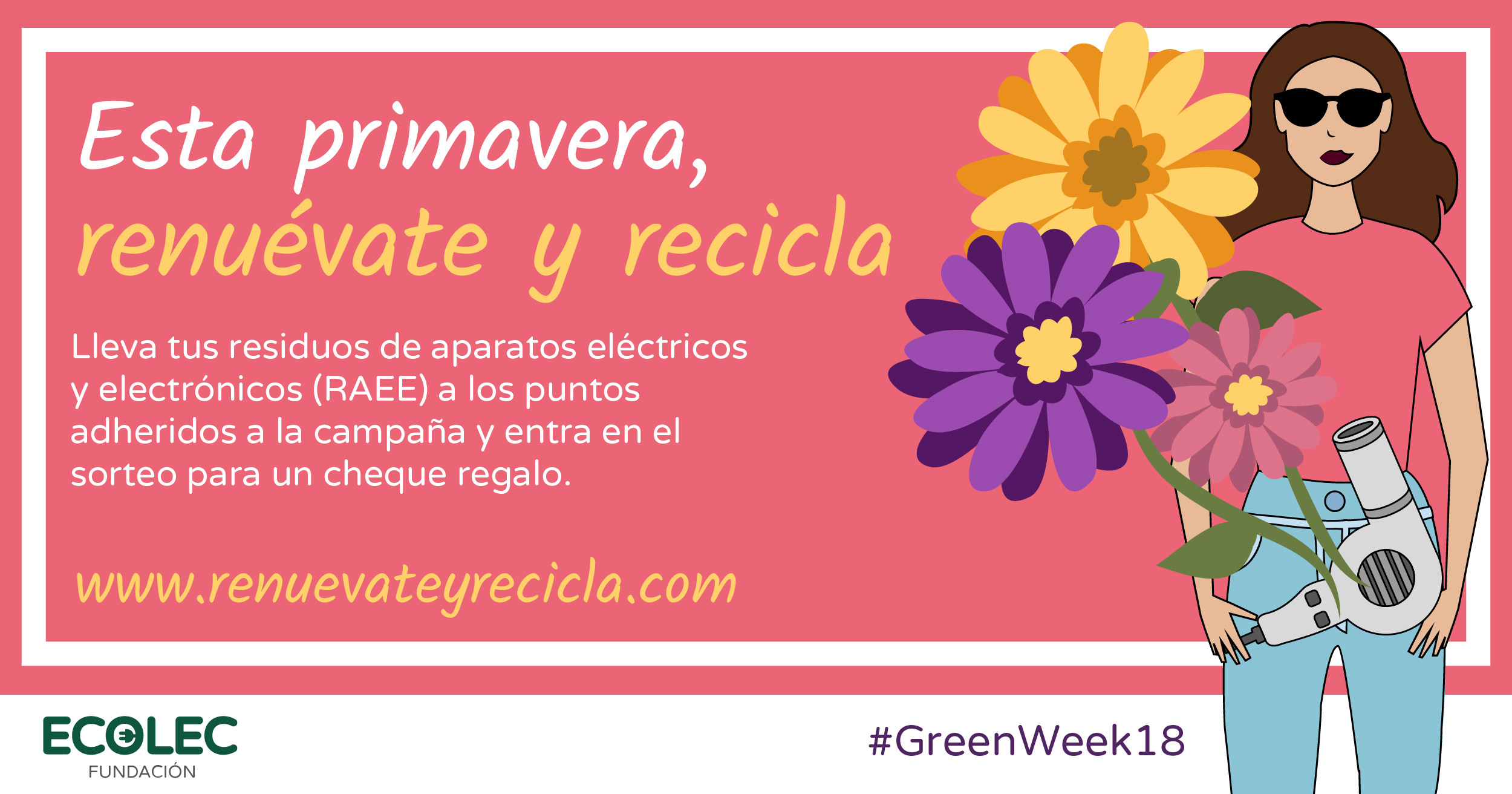 Fundación Ecolec celebra la segunda edición de la #GREENWEEK18 para concienciar sobre RAEE