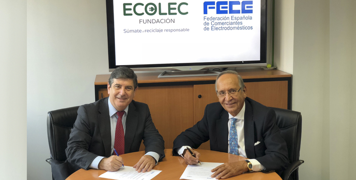 ECOLEC y FECE firman protocolo para gestión del RAEE procedente de venta online