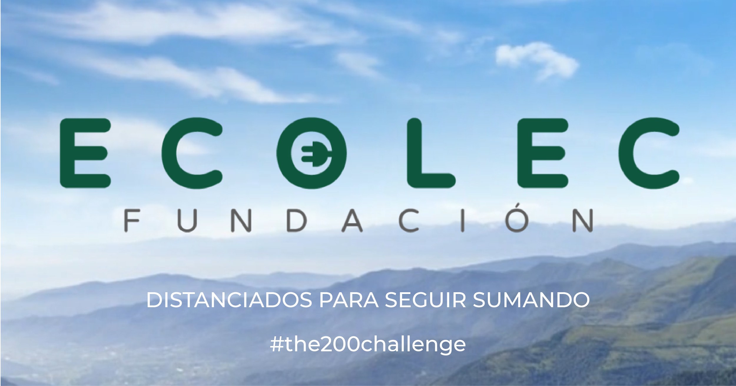 La Fundación ECOLEC se une al #The200Challenge y modifica su logotipo para recordar la importancia de mantener las distancias frente al Covid-19