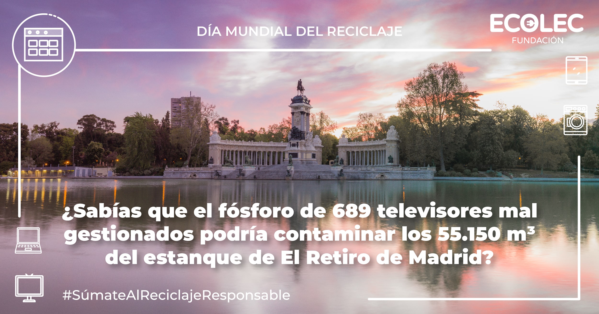 La Fundación ECOLEC recuerda la importancia del reciclaje de residuos de aparatos electrónicos también durante la crisis sanitaria de la COVID-19
