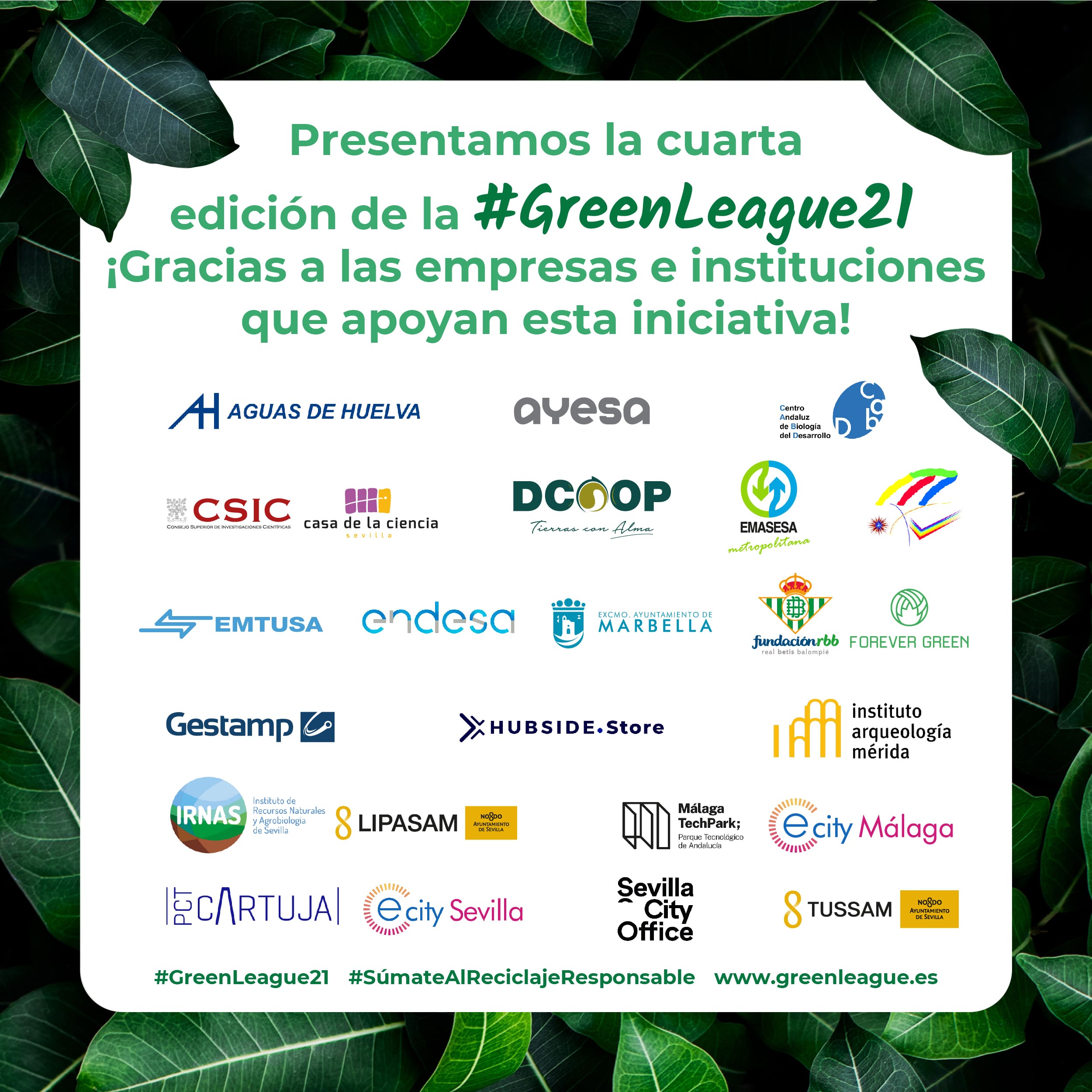 La cuarta #GreenLeague llegará a cinco comunidades autónomas y más de 20 empresas e instituciones