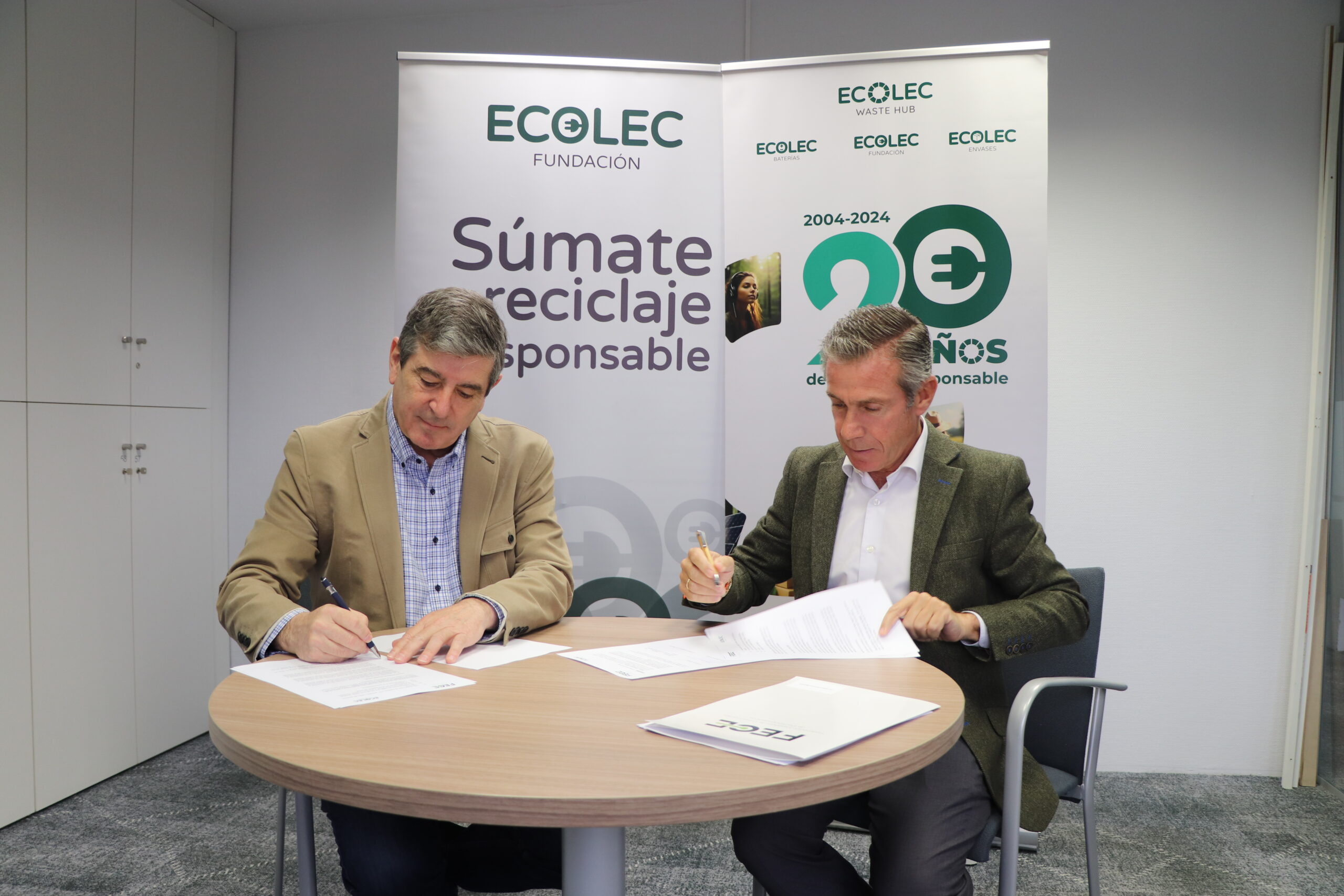 Fundación ECOLEC y FECE ratifican su compromiso conjunto con el reciclaje responsable de residuos de aparatos eléctricos y electrónicos