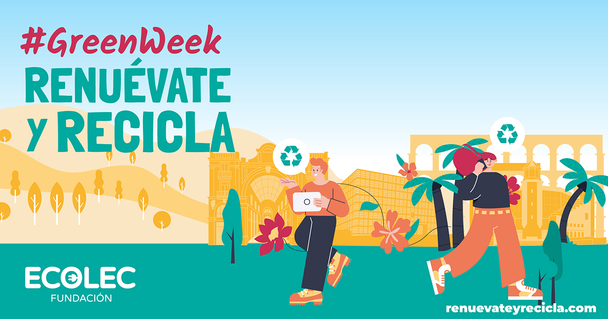 La #GreenWeek26 de la Fundación Ecolec visita cuatro nuevas ciudades con el objetivo de concienciar sobre el reciclaje de RAEE